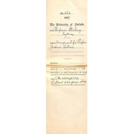 Professor Stirling - Sydney - Arrangements for Professor Jordan's Lectures