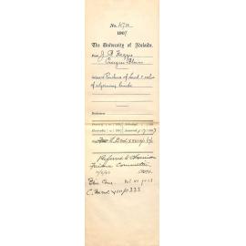 J P Heggie - Craigies Plain - Purchase of Land and value of adjoining lands