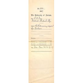 H Kenneth Fry - Honorary Secretary - Adelaide Medical Students' Society - The University - Withdrawing request for lockers
