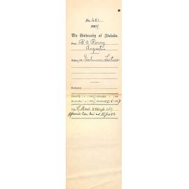 R A Perry - Honorary Secretary - Angaston Institute - Angaston - Re Extension Lectures