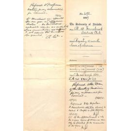 Rupert Walter Hornabrook - The Adelaide Club - Requesting 12 months leave of absence