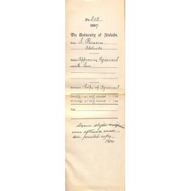 Stephen Parsons - 87 King William Street, Adelaide - Approving agreement with his son Harold Stephen Parsons     Enclosures: Copy of agreement