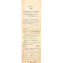 Bewick, Moreing and Company - Melbourne - Offering facilities for practical mining course for two men each year