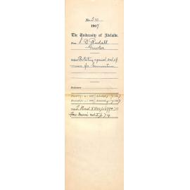 S B Rudall President - Gawler University Centre - Gawler - Protesting against cost of music for Examinations