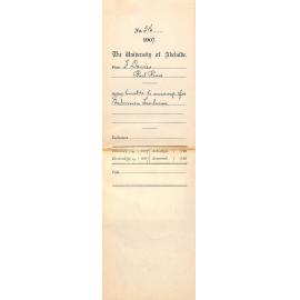 F Davies - Honorary Secretary - Port Pirie - Unable to arrange for Extension Lectures