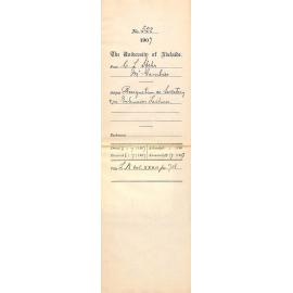 Carl Louis Spehr - Mount Gambier - Resignation as Secretary and re Extension Lectures
