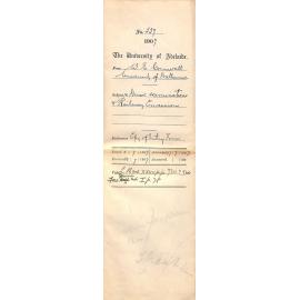 Walter Emerson Cornwall [Registrar - The University of Melbourne, Conservatorium of Music] - Melbourne - Re Music examinations and Railway Concessions   Enclosures: Copy of Entry Form