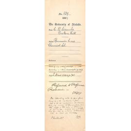 Cecil B Secombe - Broken Hill - Permission to use Chemical Lab