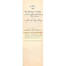 Murray, Hayward and Magarey [Solicitors] - [City Chambers, Pirie Street] Adelaide - Transfer Heggie to Heggie   Enclosures: Memo of Transfer 270311