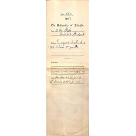 D M Steele - [Medical Students] The University, Adelaide - In regard to attending 75% lectures 3rd year M B