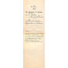 Frederick Bevan - Conservatorium - Permission to act as adjudicator at Ballarat