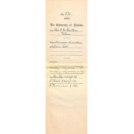 Reverend Herbert M Hawkins - Victoria - Admission ad eundem statum Law