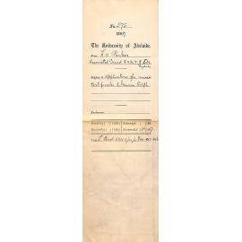 H A Parker - Associated Board Royal Academy of Music and Royal College of Music - Sydney - re Applications for music - certificates to Maurice Ralph