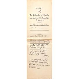 Reverend W G M Murphy - East Adelaide - Admission ad eundem statum