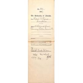 Rupert Victor Byrne - Semaphore - Withdrawal from Primary Public Examination