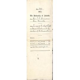 Herr I G Reimann - Herr Heinicke - In regard to alleged traffic in Music and Instruments by teachers of the Conservatorium