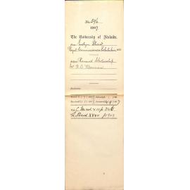 Evelyn Shaw - Royal Commissioners Exhibition 1851 - Renewed Scholarship Mr R D Kleeman