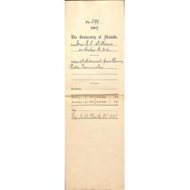 Miss E S Williams - 183 Archer St North Adelaide - Withdrawal from Primary Public Examination