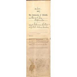 Reverend A G Fry - Kapunda - Extension Lecture and W J Oats Acting Secretary