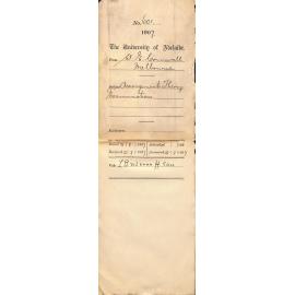 Walter Emerson Cornwall - Melbourne - Arrangements Theory Examination