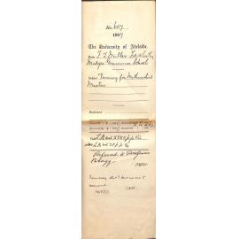 Frederic T Miller - F W Wheatley - Mudgee Grammar School Vacancy for Mathematical Master