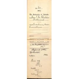 Miss Irene M Gliddon - Millswood - Discontinuing lessons Conservatorium