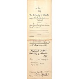 William Herbert Ifould - Adelaide - Exemption from Senior Mathematics