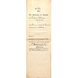 Professor Peterson - Adelaide - Recommending Mr Thomson examiner in Adelaide