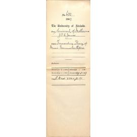 John F C James - University of Melbourne - Forwarding Theory of Music Examination Papers