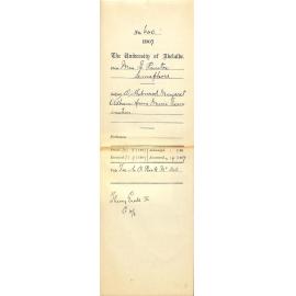 Miss E Painter - Semaphore - Withdrawal Margaret Oldham from Music Examination