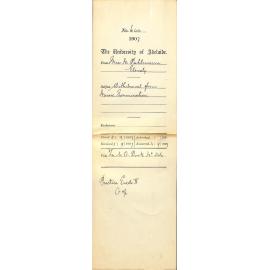 Miss M Puhlmann - Glenelg - Withdrawal from Music Examination