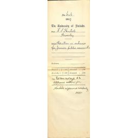 H S Kentish - Beverley - Reduction in entrance fee Junior public examination