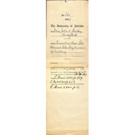 Julia A Stuckey - Unley Park - Forwarding cheque £500 Botanical Laboratory and name of building