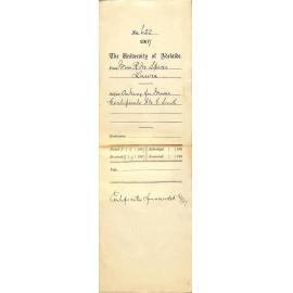 Miss Ruby M Spicer - Laura - Asking for Music Certificate H M G Smith