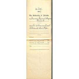 Murray Hayward and Magarey - Pirie St - List of Documents sent to Bakewell Stow and Piper