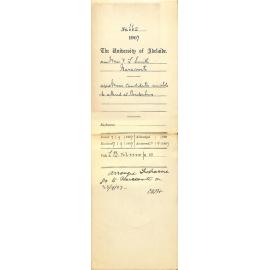 Miss Vera L Smith - Naracoorte - Music candidates unable to attend at Bordertown