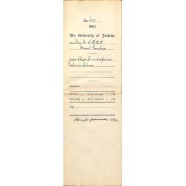 Miss M C Pollitt - Mount Gambier - Forwarding cheque and report on Professor Henderson's extension lectures