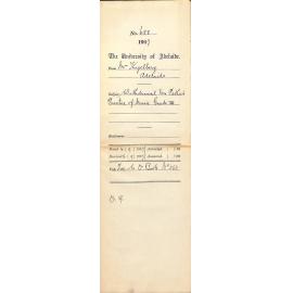 Mrs Kugelberg - Adelaide - Withdrawal Vera Pethick Practice of Music Grade 4