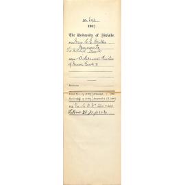 Miss Constance E Miller Naracoorte - F A Mitchell Moonta - Withdrawal Practice of Music Grade 5