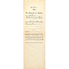 I H Boas - Perth Technical School - Practical Chemistry Examination