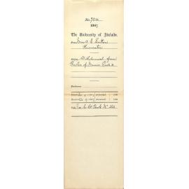 Miss Annie Estelle Sutton - Rosewater - Withdrawal from Practice of Music Grade 3