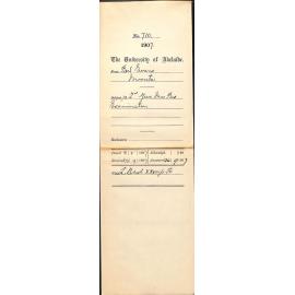 Bert Evans - Moonta - Second Year Bachelor of Music Examination