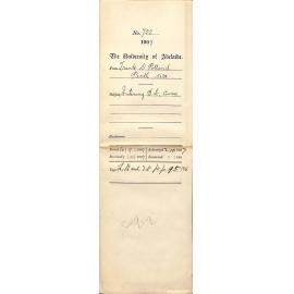 Frank D Pollard - Perth Western Australia - Entering BSc course