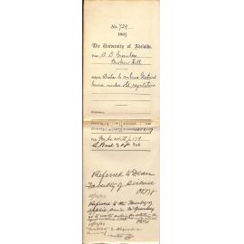 A D Greenlees - Broken Hill - Wishes to continue Electrical Course under old regulations