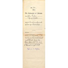 John Gordon - Kyle of Lochaloh - Condition of awards of £2,000 for Scholarships