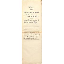 George Brookman - Adelaide Hospital - Collecting fees due to Honorary Medical Staff