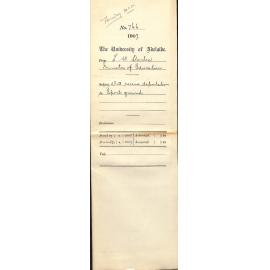 L W Stanton - Minister of Education - Will receive deputation re Sports Ground