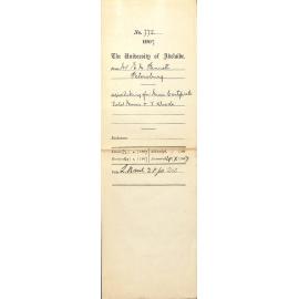 Mr E M Bennett - Petersburg - Asking for Music Certificates Violet Morris and V Woods