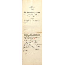 A W Dobbie and Company - Gawler Place - Offering to tune Pianos at £12 per annum