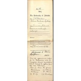 J H Maiden - Botanic Gardens Sydney - Forwarding Botanical Specimens and asking for exchanges